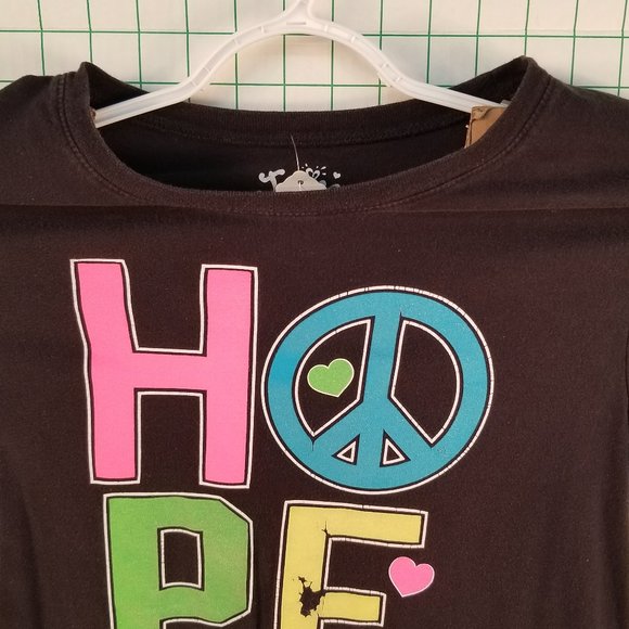 Justice "HOPE" Black Graphic Tee - Picture 5 of 6